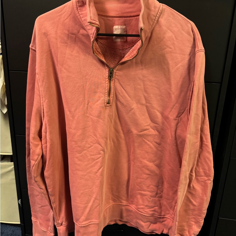 Merona Pink Zip Up Sweater